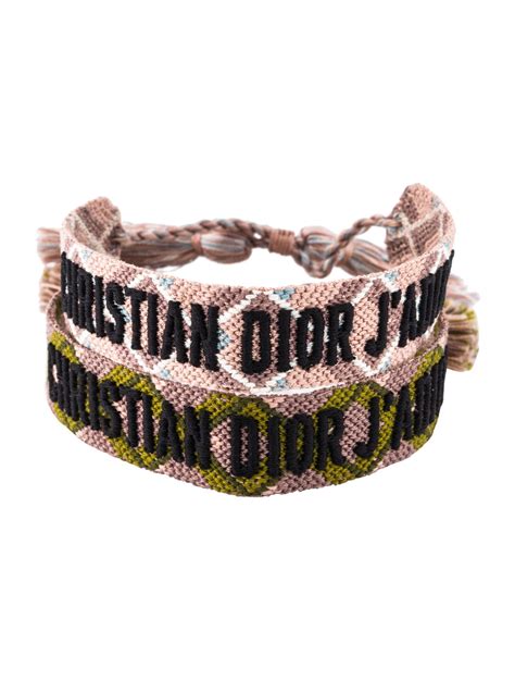 christian dior bracelet mens|Christian Dior bracelet woven price.